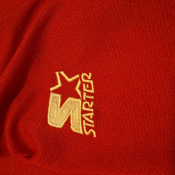 Vtg 90s Starter Chicago Blackhawks Red Home Jersey XL NHL Hockey - Picture 4 of 8